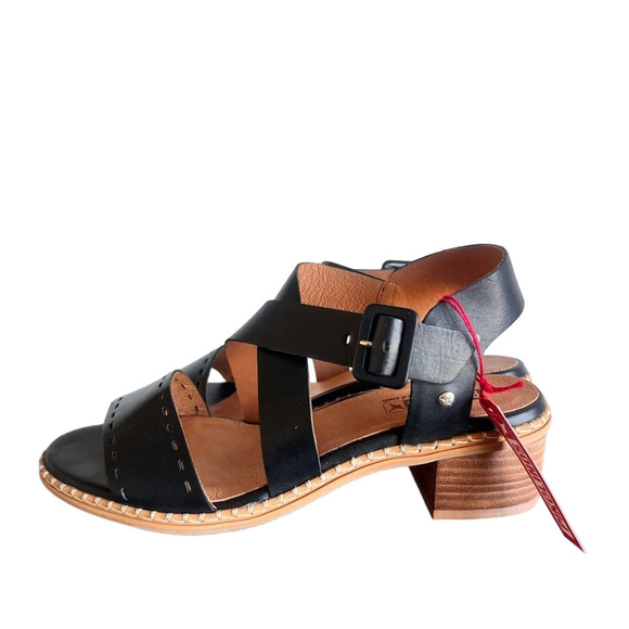Pikolinos Blane Women's Leather Heeled Sandal Size 40 aka 9 #B1457